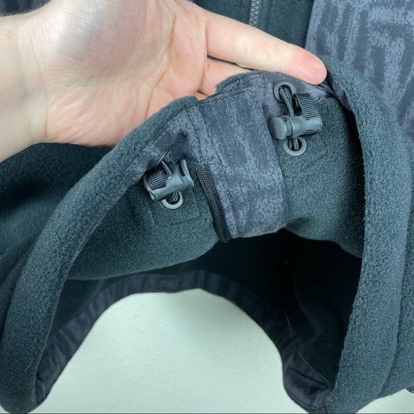 NIKE ACG Men's Small Microfleece Jacket Black Full Zip Turtleneck Athleisure Str - Picture 11 of 16